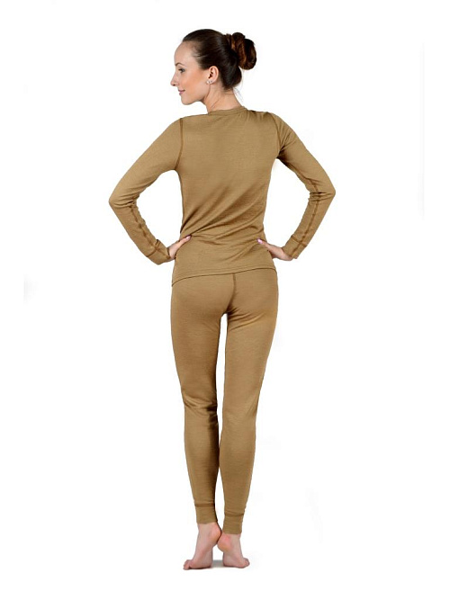 Термокомплект (Фуфайка+Кальсоны) двухслойный из верблюжьей шерсти женский