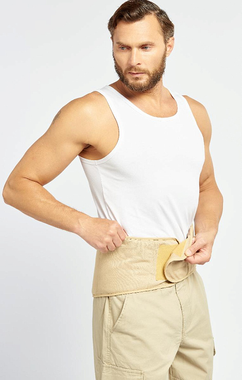 Пояс-корсет согревающий с наполнителем из верблюжьего пуха 