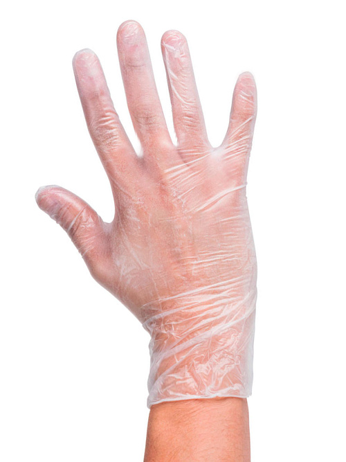 Перчатки одноразовые нестерильные виниловые, неопудренные (упаковка 50 пар)