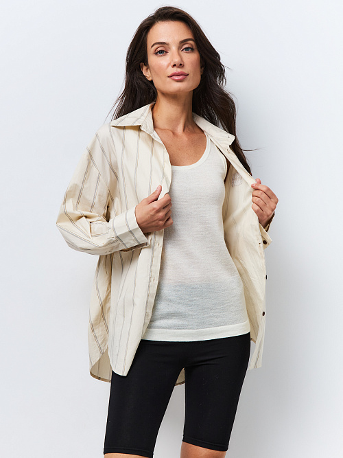 Майка без рукавов из овечьей шерсти женская 