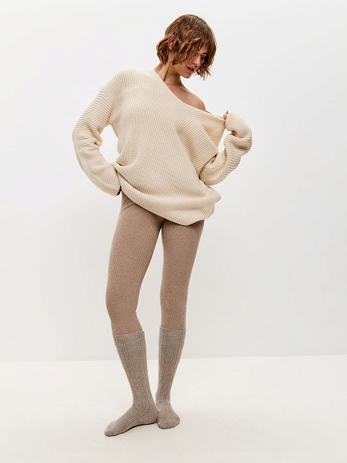 Гольфы из собачьей шерсти и шерсти альпака